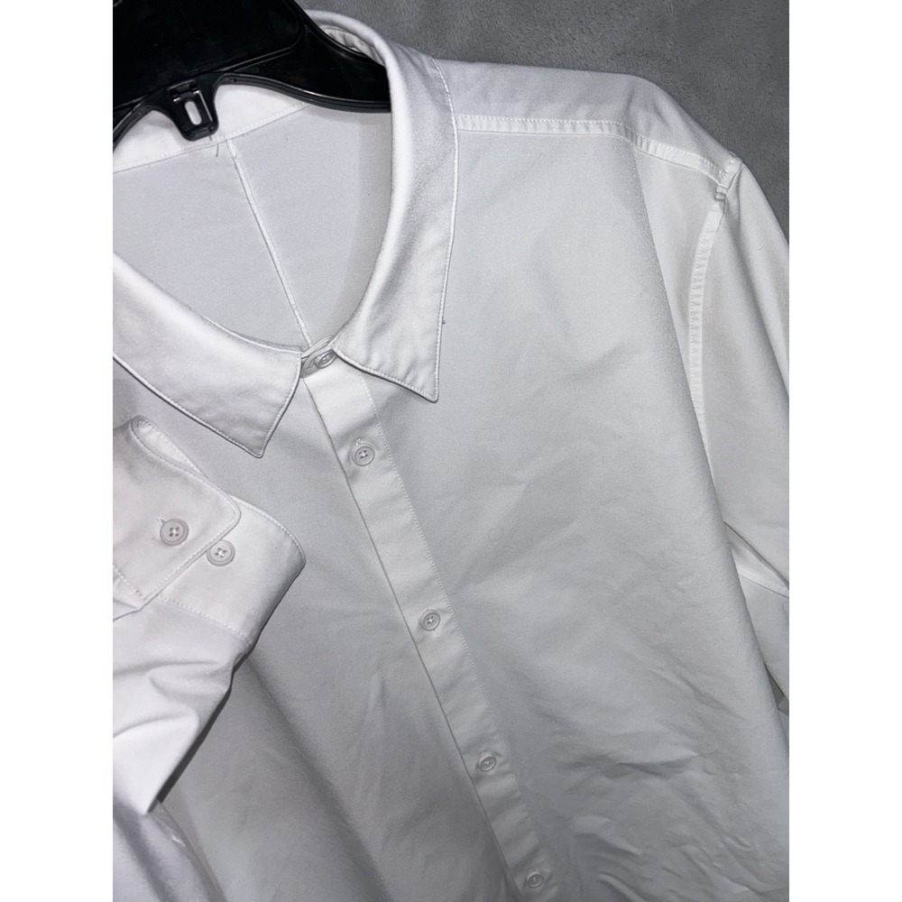 Lululemon Shirt Mens XXL White Commission Performance Long Sleeve Button